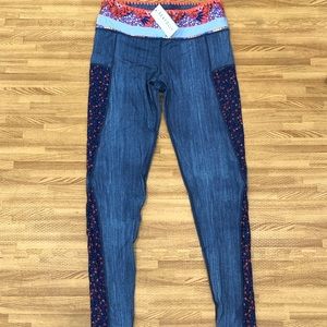 NWT. SEAFOLLY Active Leggings-denim.